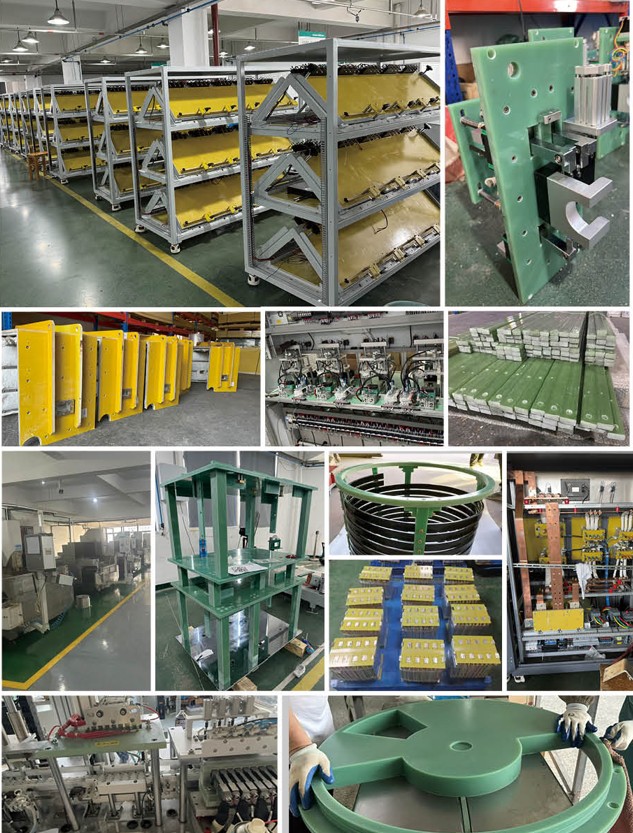 Customer site equipment using SNM insulation boards and machined parts