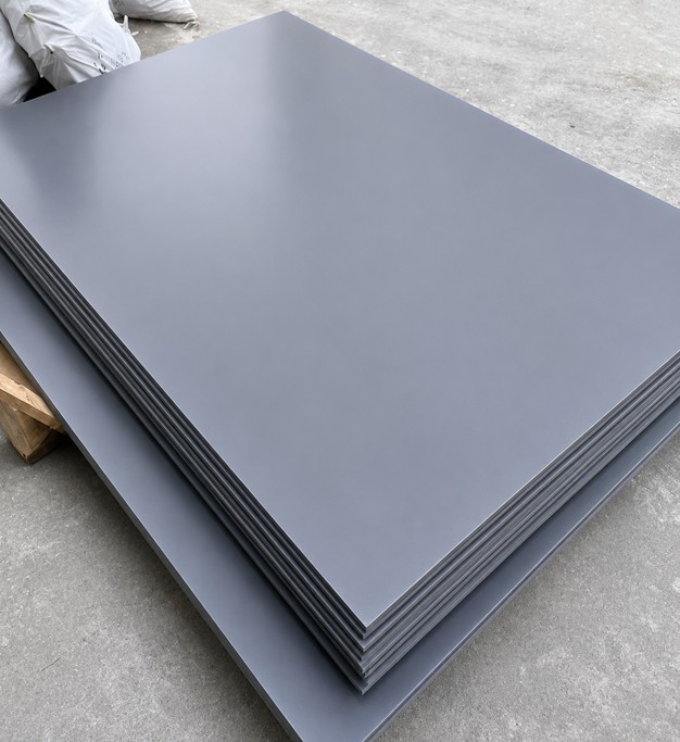 Grey rigid PVC sheet