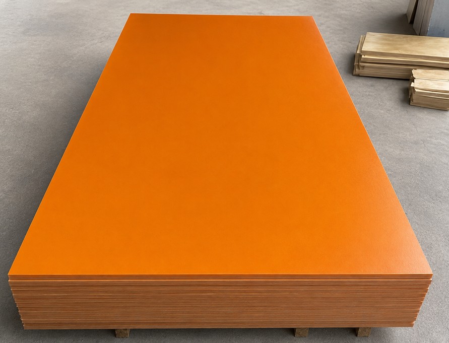 Orange phenolic insulation board