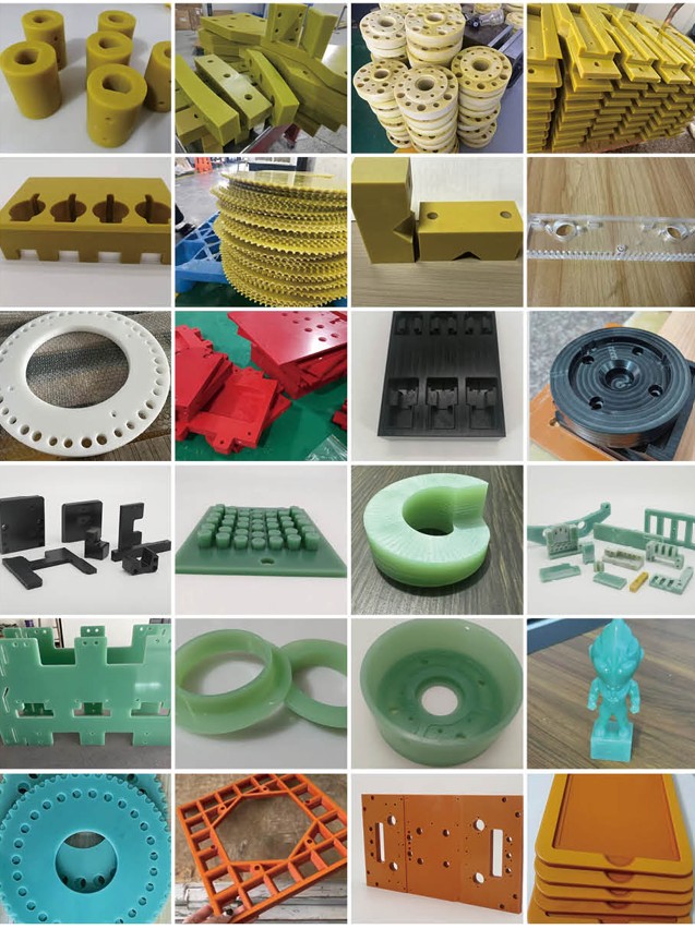 Machined insulation product showcase — CNC cut FR-4, G-10 and engineering plastic parts